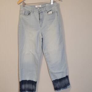 Skinnygirl‎ The High Rise Straight Crop Dipped Tie Dye Womens Size 29/8